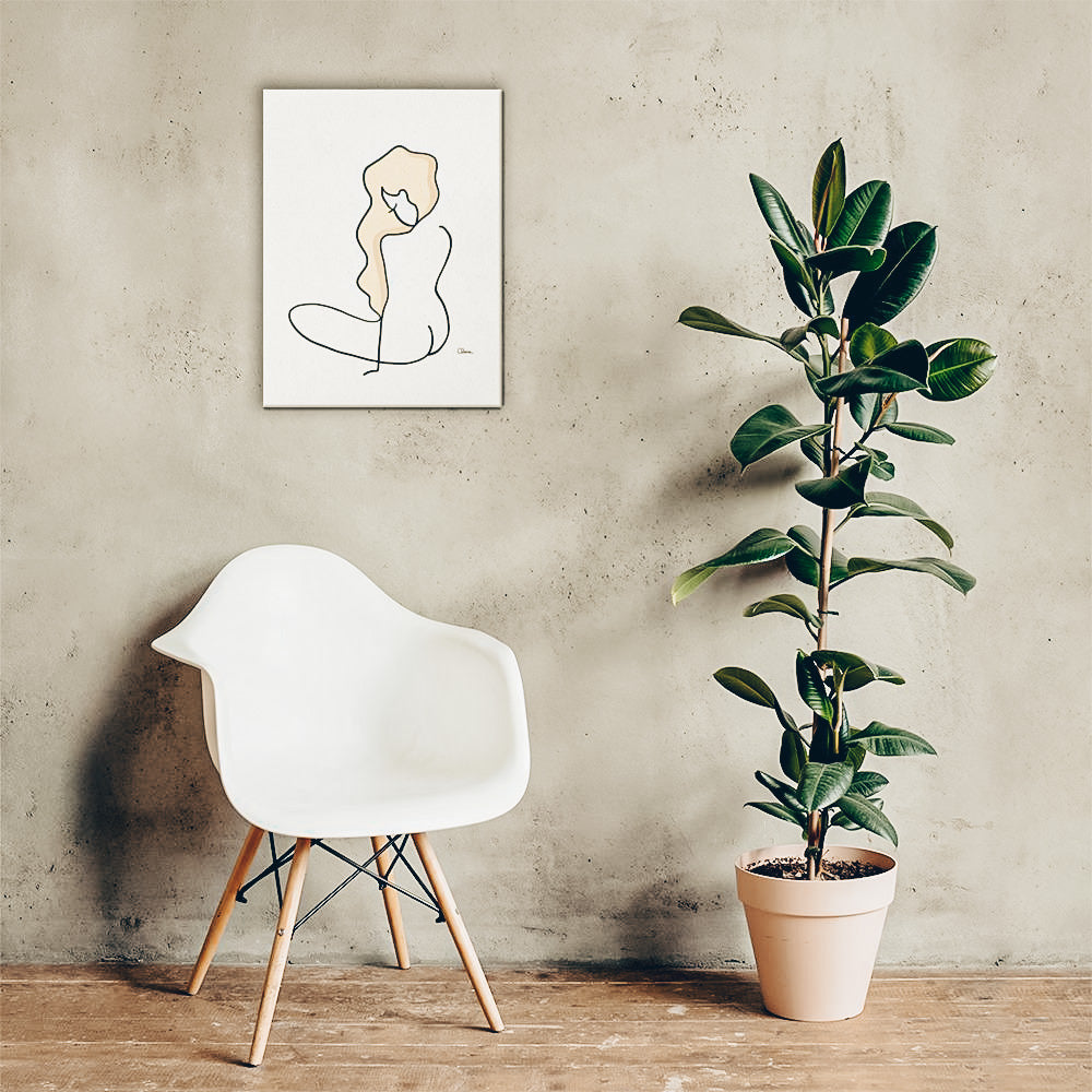 One Line Art Bild La Fille von Judith Clara