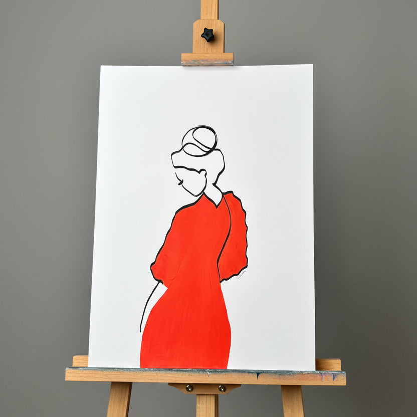 "Abendrot" - handgezeichnet