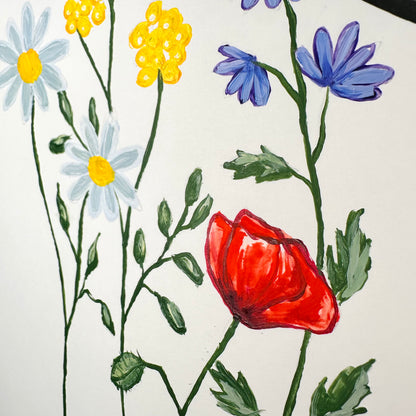 Frauen in der Blüte Nr. 3 - handgezeichnet