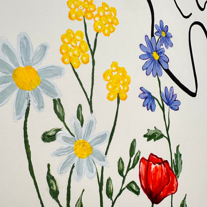 Frauen in der Blüte Nr. 3 - handgezeichnet