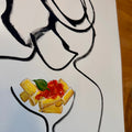 ‚Pasta Ist Leben‘ (handgezeichnet)