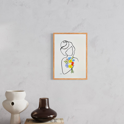 Frauen in der Blüte Nr. 1 - handgezeichnet