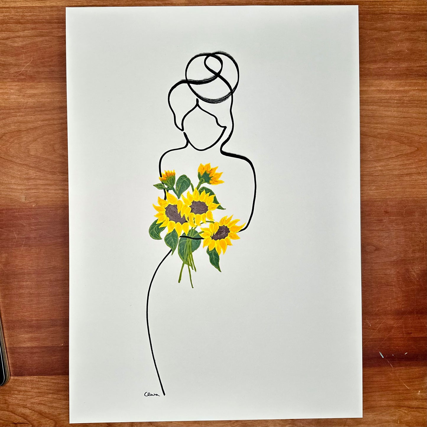 Frauen in der Blüte Nr. 9 - handgezeichnet