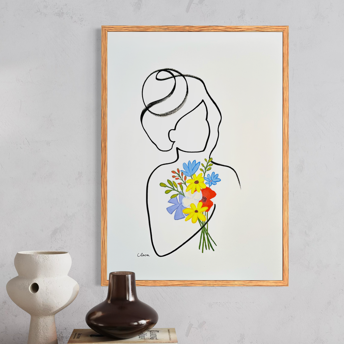 Frauen in der Blüte Nr. 1 - handgezeichnet