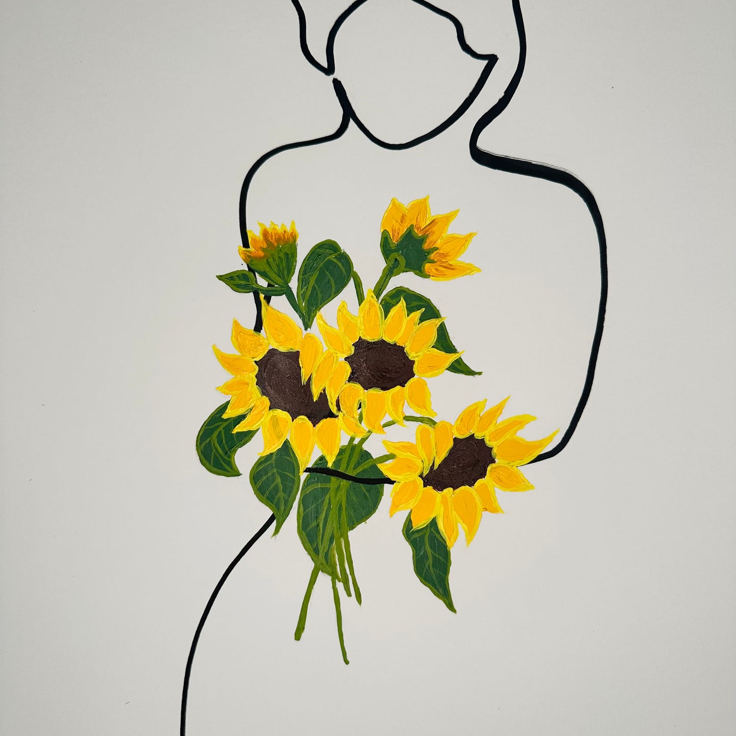 Frauen in der Blüte Nr. 9 - handgezeichnet