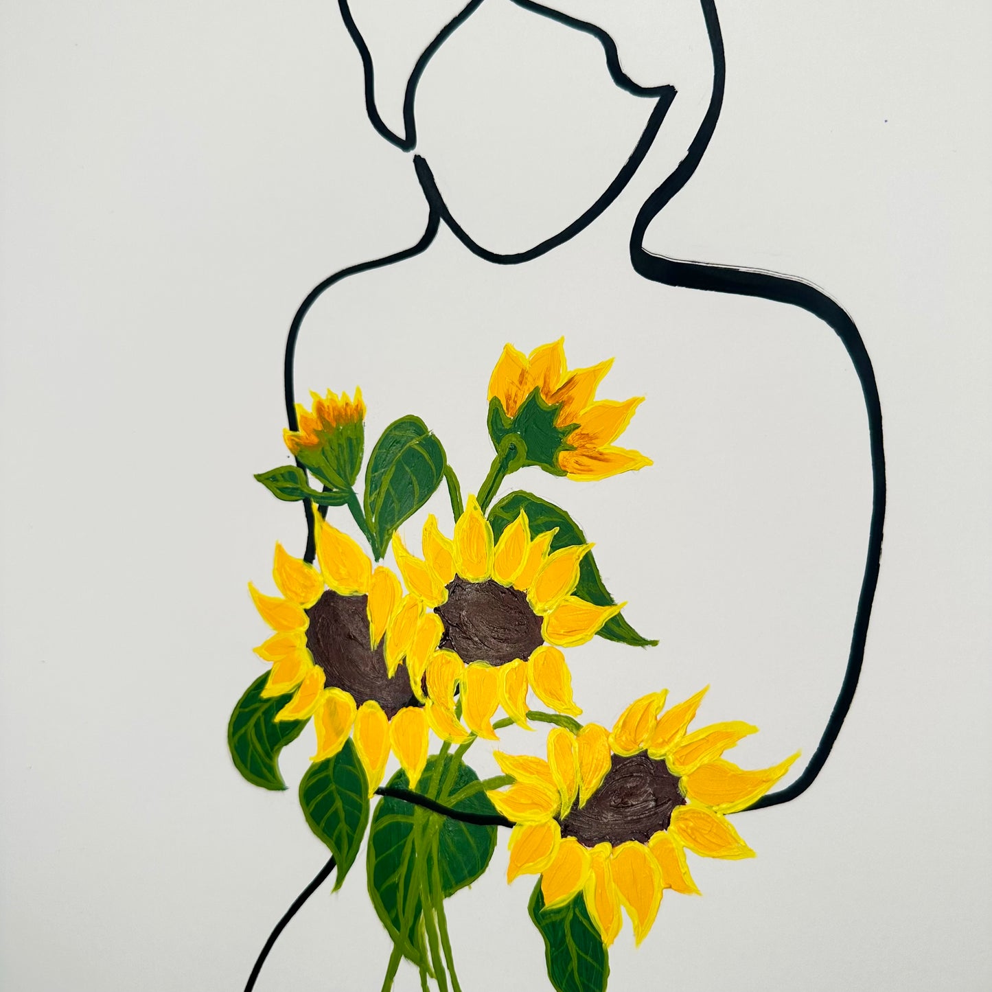 Frauen in der Blüte Nr. 9 - handgezeichnet