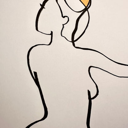 "Eleganz" - handgezeichnete Reproduktion