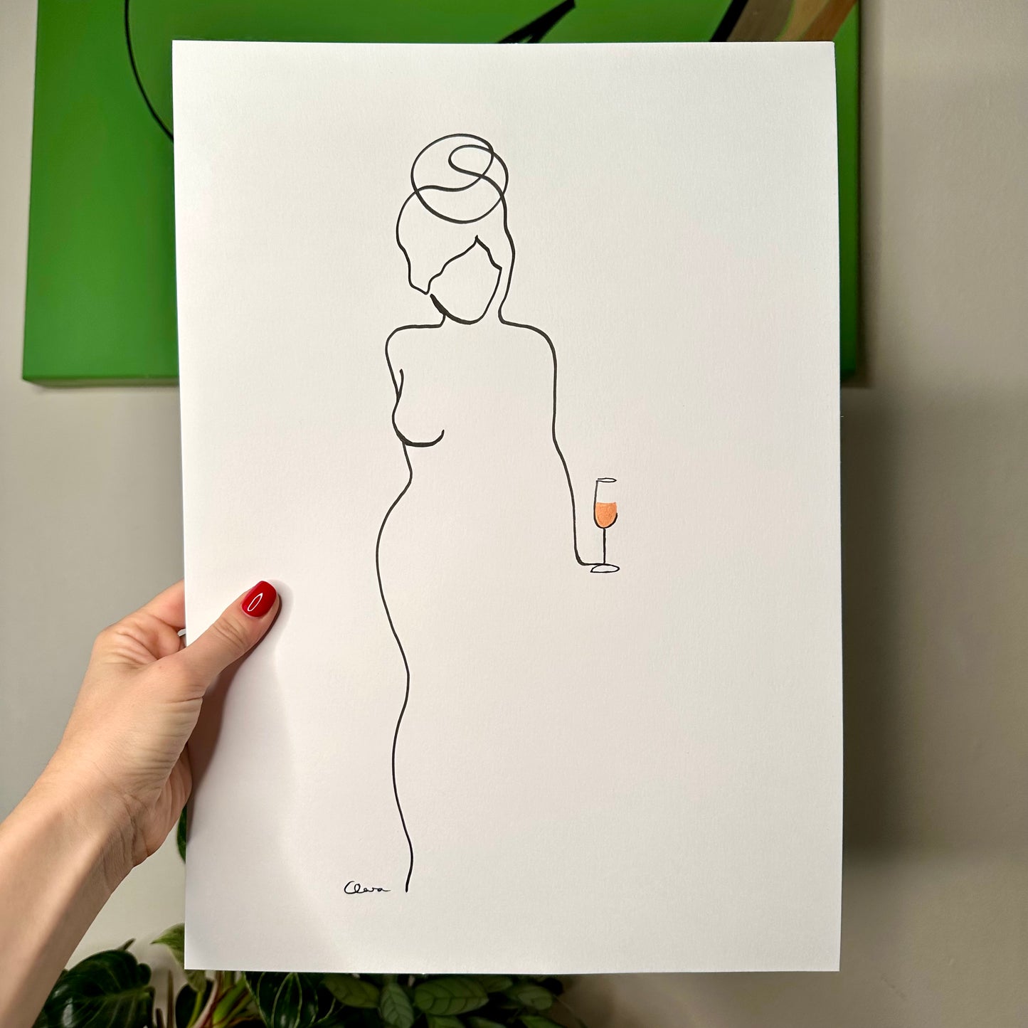 "Lichtgestalt" - handgezeichnet