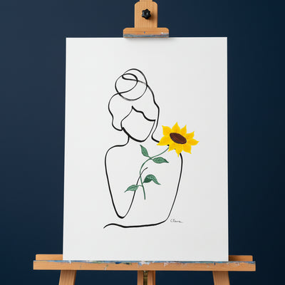 "Sommerlust und Sonnenduft" - handgezeichnet