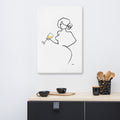 Frauen am Weinen Nr. 6-Kunst-JUDITH CLARA-60x90 cm Leinwand-one-line-art