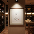 Frauen am Weinen Nr. 3-Kunst-JUDITH CLARA-30x40 cm (zartweiß) Papier 300g-one-line-art
