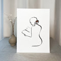 Frauen und Bücher 9er Set | Die gesamte Reihe von Judith Clara-Kunstdruck-JUDITH CLARA-10x15 cm (zartweiß) Papier 300g-one-line-art