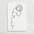 Special Nr. 22 "Seitenblick"-Leinwand-JUDITH CLARA-40x40 cm Leinwand-one-line-art