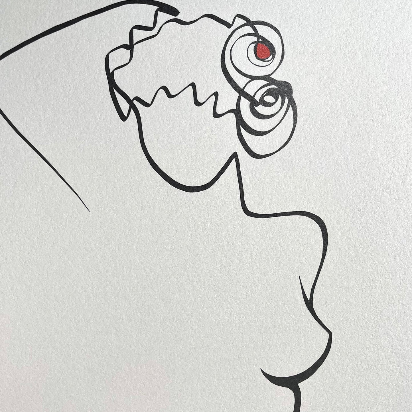 Special Nr. 8 "Lichtblick"-Leinwand-JUDITH CLARA-30x40 cm (zartweiß) Papier 300g-one-line-art