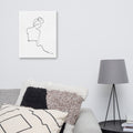 Special Nr. 23 "Frau im Sein"-Leinwand-JUDITH CLARA-40x50 cm Leinwand-one-line-art