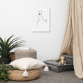 Special Nr. 28 "Hand in Hand"-JUDITH CLARA-45x60 cm Leinwand-one-line-art