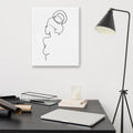 Special Nr. 22 "Seitenblick"-Leinwand-JUDITH CLARA-40x50 cm Leinwand-one-line-art