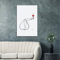 Frauen am Weinen Nr. 9-Kunst-JUDITH CLARA-60x90 cm Leinwand-one-line-art