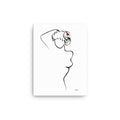 Special Nr. 8 "Lichtblick"-Leinwand-JUDITH CLARA-30x40 cm (zartweiß) Papier 300g-one-line-art