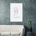 Frauen am Weinen Nr. 4-Kunst-JUDITH CLARA-60x90 cm Leinwand-one-line-art